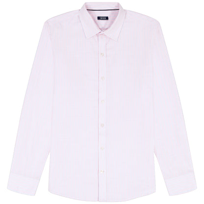 Izod LUXURY SPORT L/S STRIPED SHIRT - ROSE SHADOW