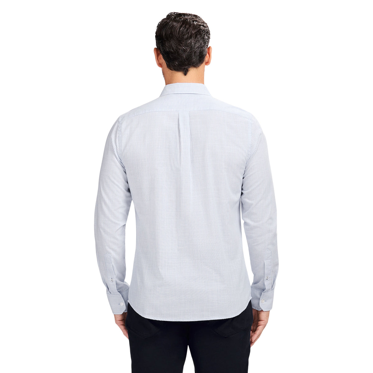 Izod LUXURY SPORT L/S STRIPED SHIRT - PLACID BLUE