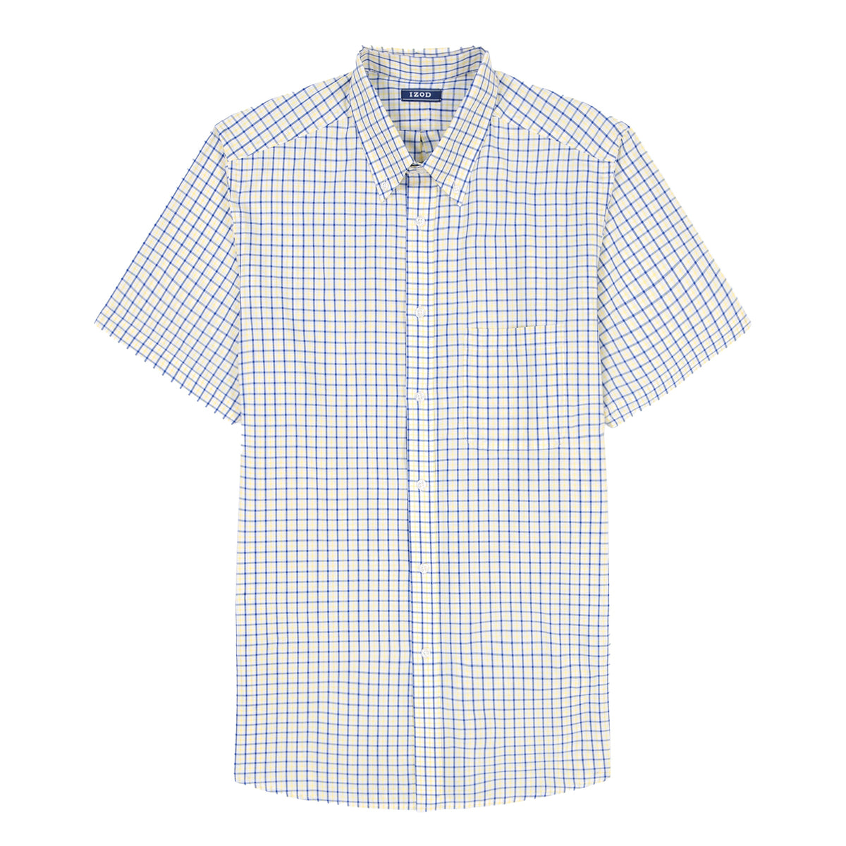 Izod Ss Reg Bd Plaid - Lemon Drop