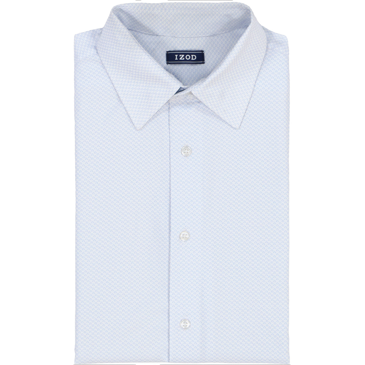 Izod Ls Prt Super Stretch - Th Light Blue