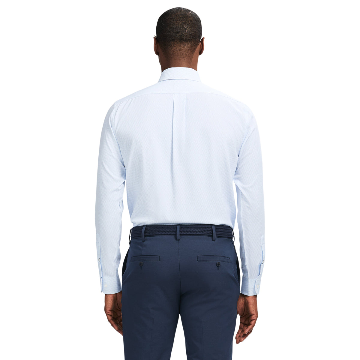 Izod Ls Prt Super Stretch - Th Light Blue