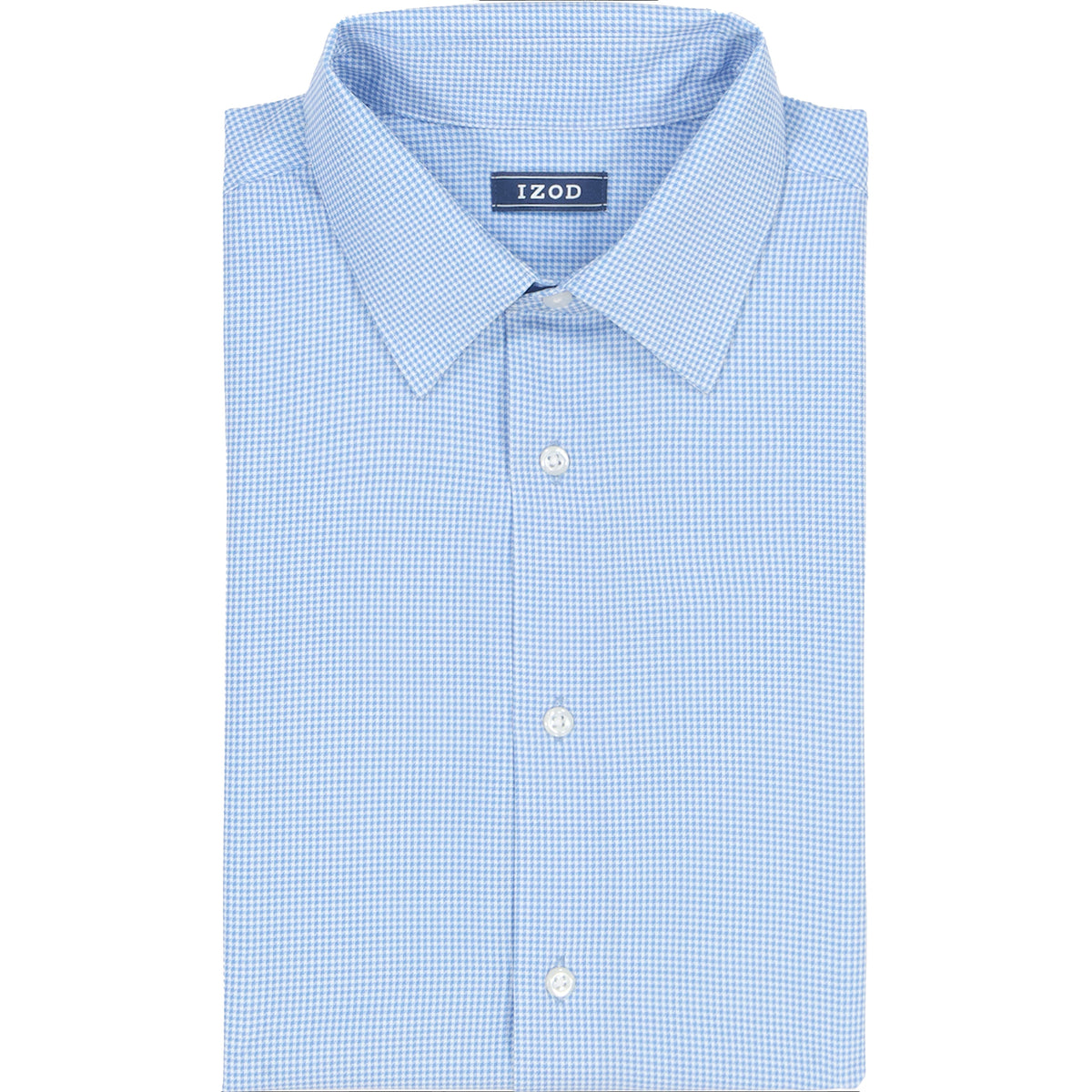 Izod Ls Prt Super Stretch - Th Jab Blue