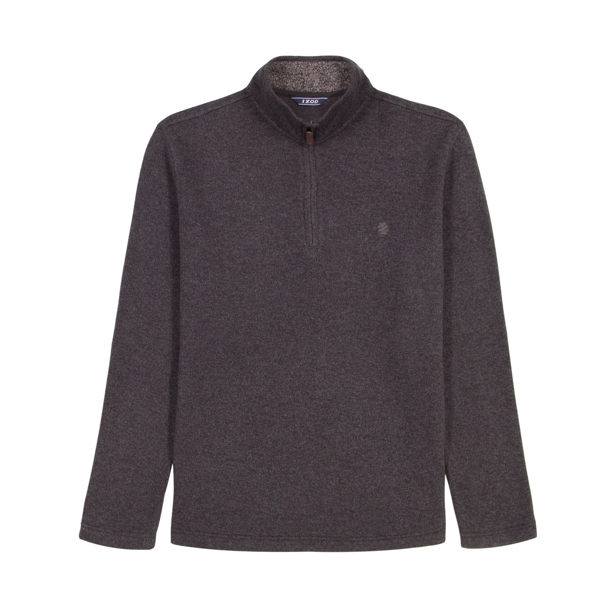 Izod Thermasoft Sweater Fleece Quarter Zip - Black