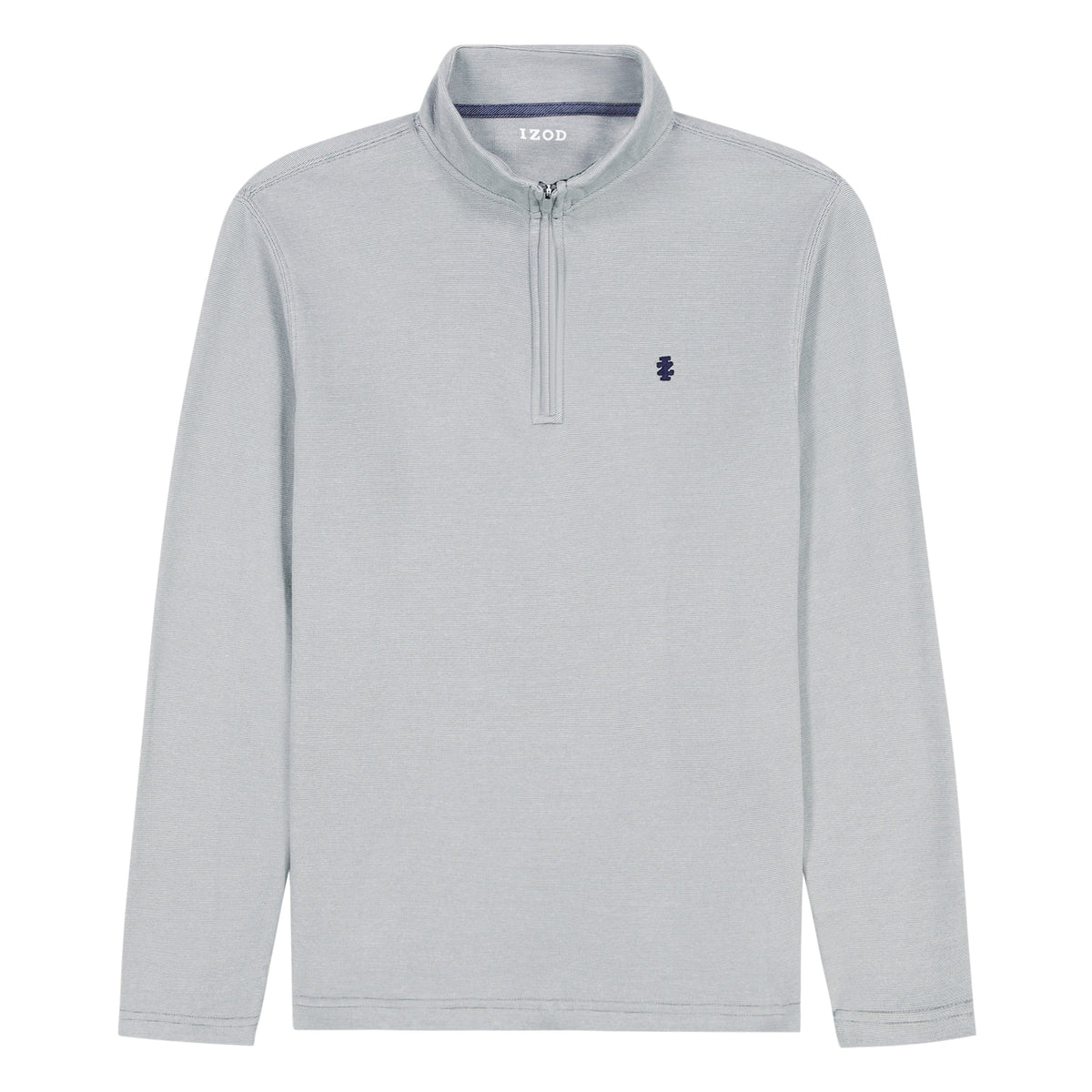 Izod PERFORMANCE COMFORT QUARTER ZIP - SMOKED PEARL