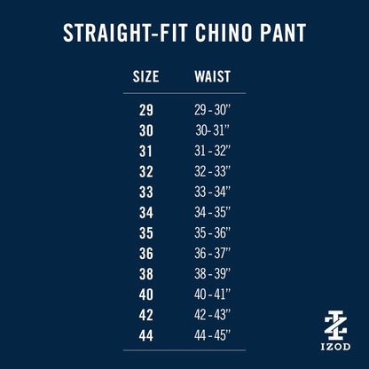 Izod Saltwater Stretch Flat-Front Straight Fit Chino Pant - Asphalt