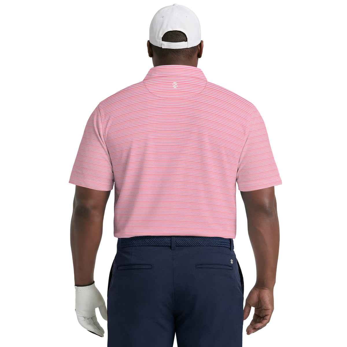 Izod BIG & TALL GOLF SWINGFLEX ELITE PRINTED POLO - PINK LEMONADE