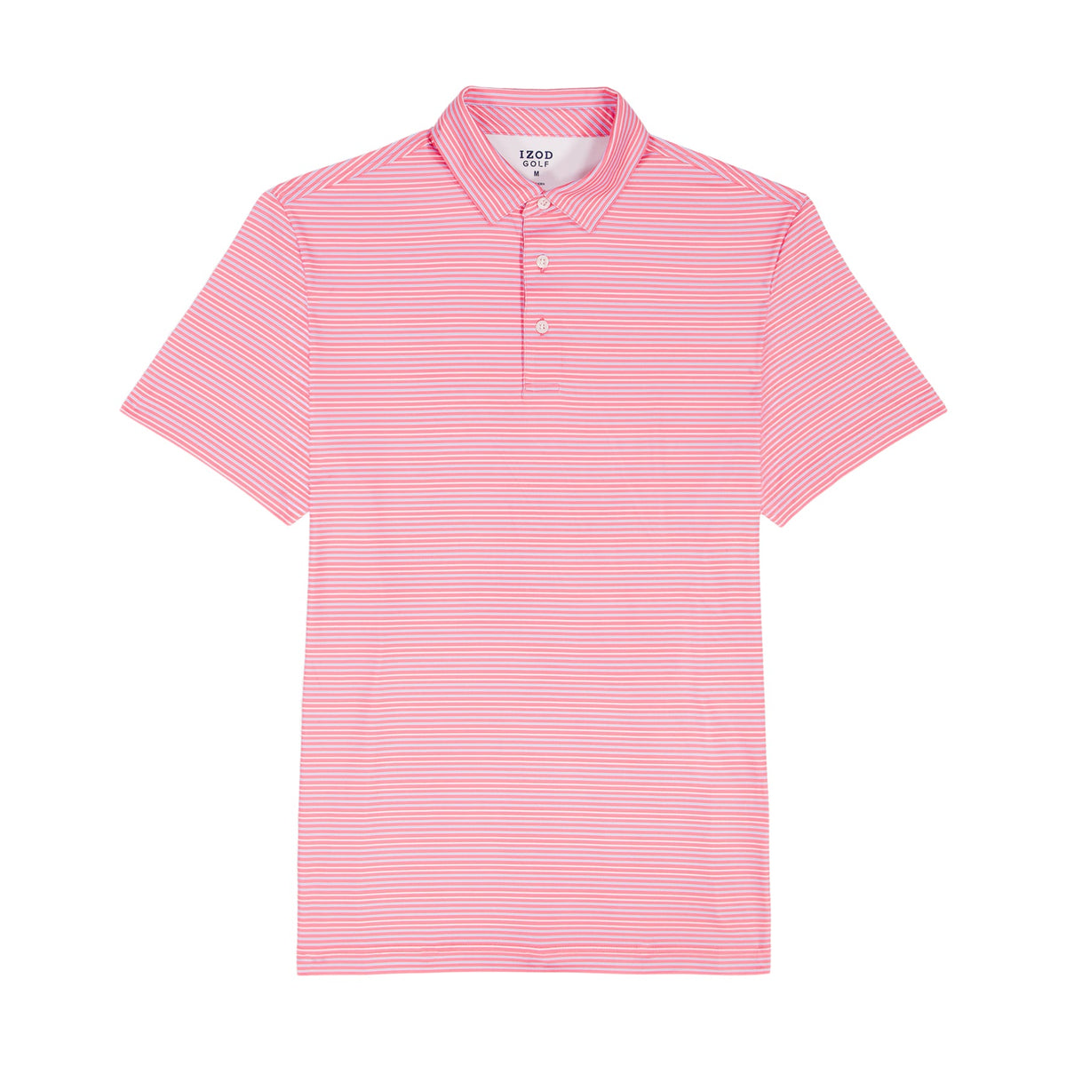 Izod BIG & TALL GOLF SWINGFLEX ELITE PRINTED POLO - PINK LEMONADE