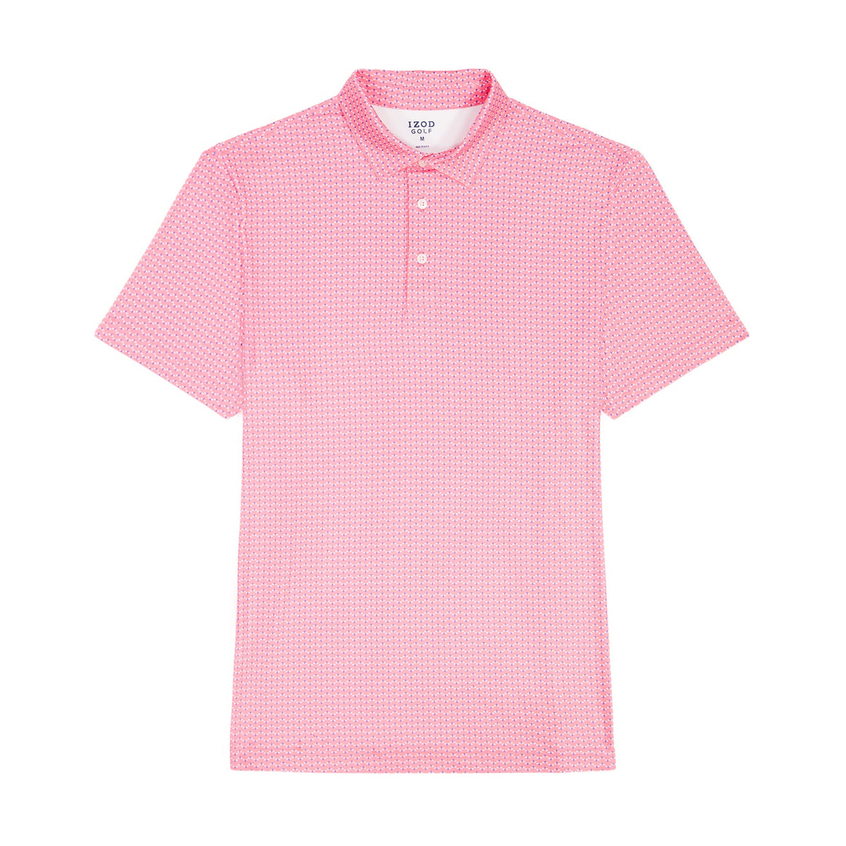 Izod BIG & TALL GOLF SWINGFLEX ELITE PRINTED POLO - PINK LEMONADE