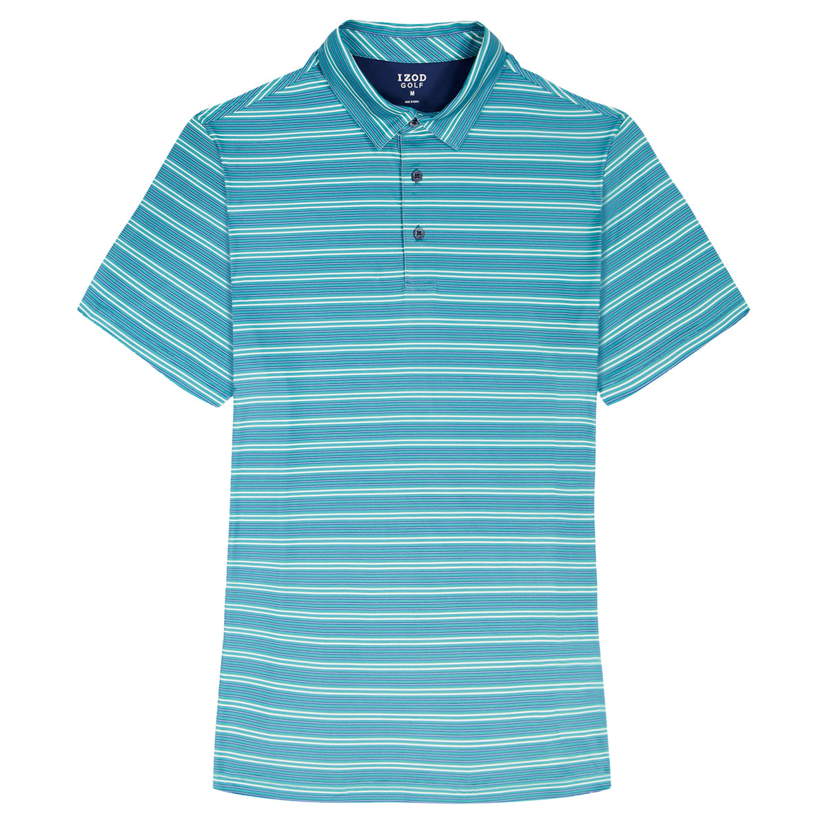 Izod BIG & TALL GOLF SWINGFLEX ELITE PRINTED POLO - TEAL