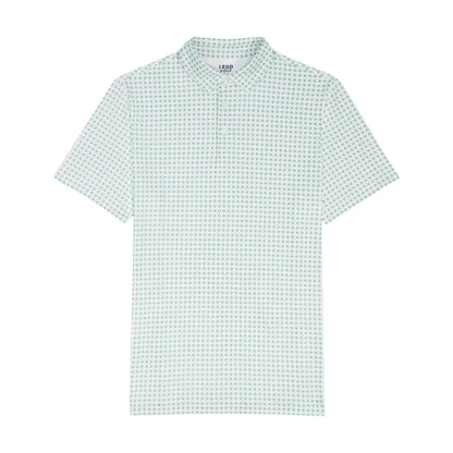 Izod BIG & TALL GOLF SWINGFLEX ELITE PRINTED POLO - WHITE