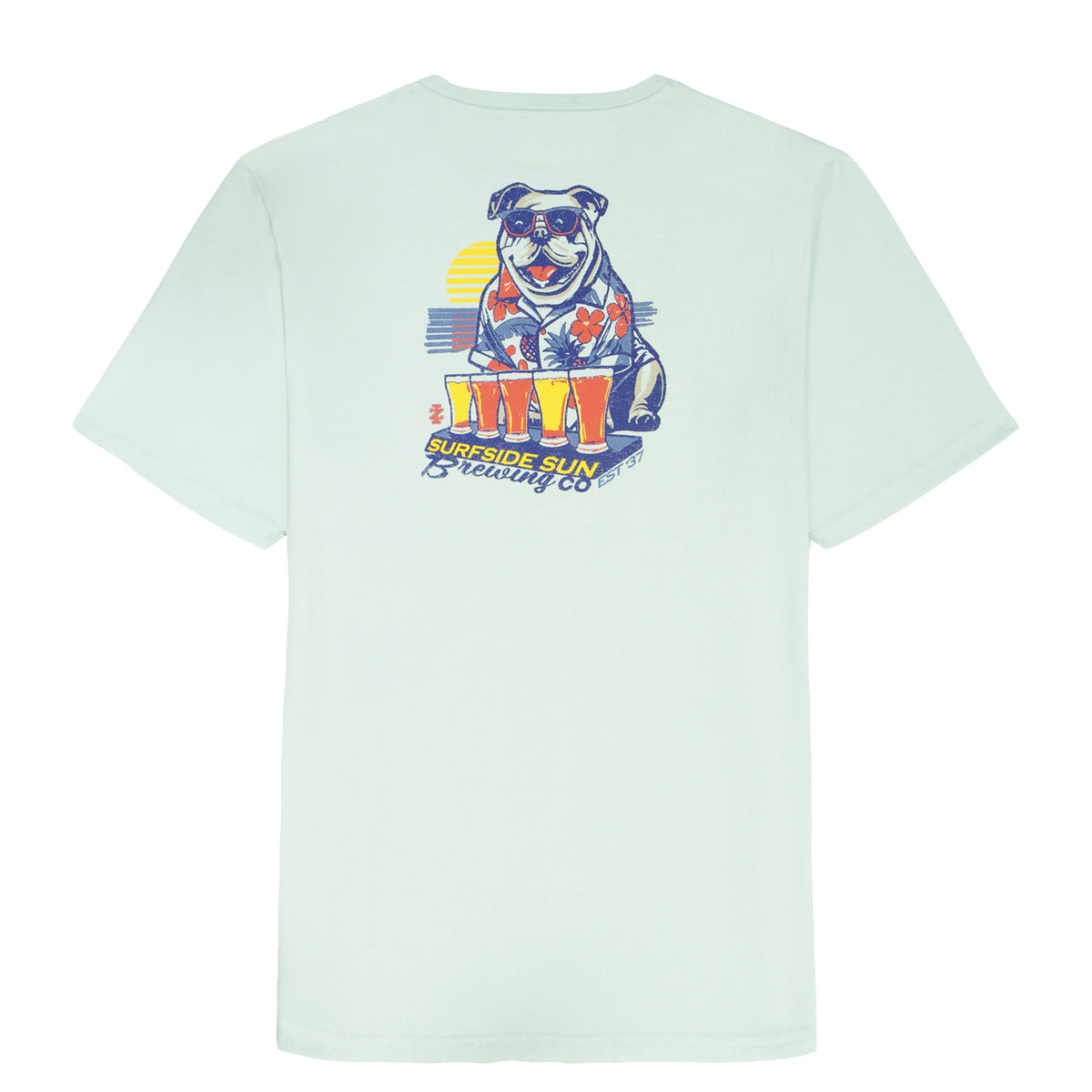 Izod BIG & TALL SALTWATER S/S GRAPHIC TEE - SURF SPRAY