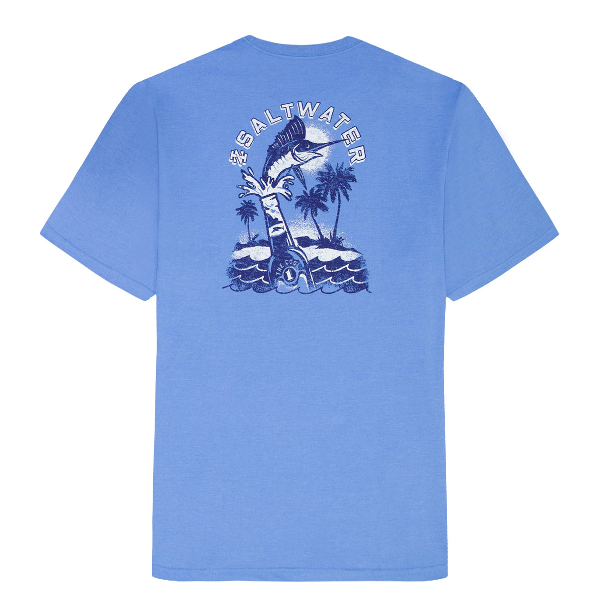 Izod BIG & TALL SALTWATER S/S GRAPHIC TEE - BLUE REVIVAL
