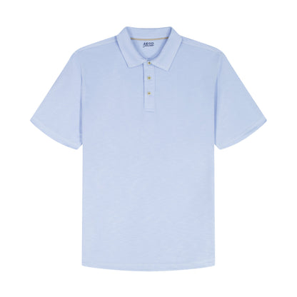 Izod DOCKSIDE S/S SLUB POLO - CHAMBRAY BLUE