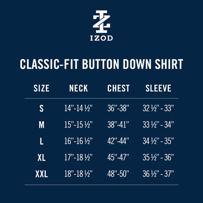 Izod Performance Comfort L/S Plaid Shirt - Black