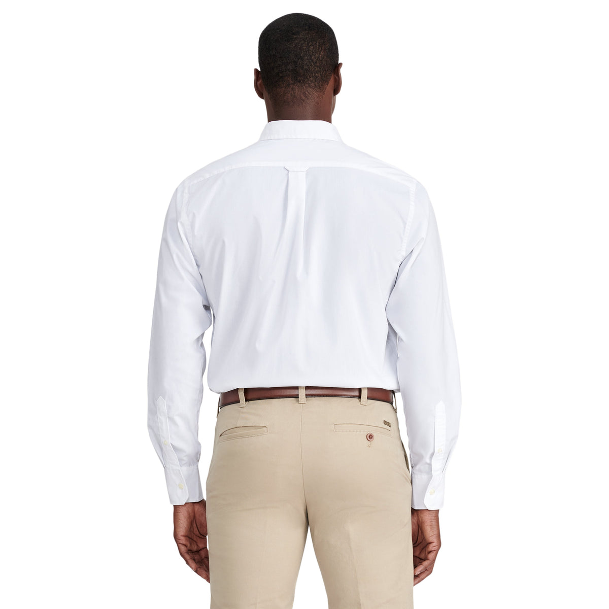 Izod Performance Comfort L/S Shirt - Bright White