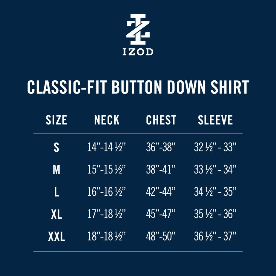 Izod Performance Comfort L/S Shirt - Bright White