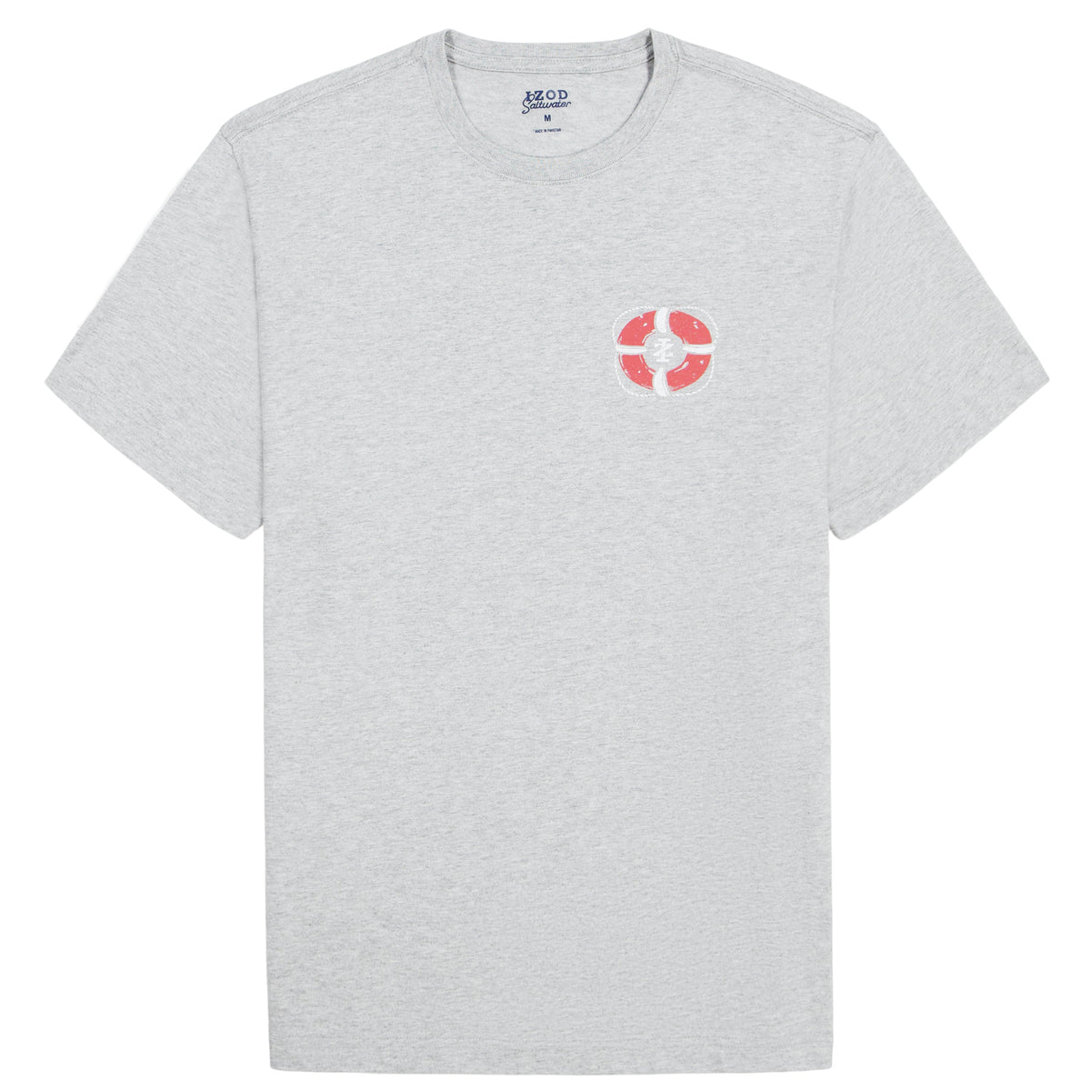 Izod BIG & TALL SALTWATER SHORT SLEEVE GRAPHIC TEE - HARBOR MIST