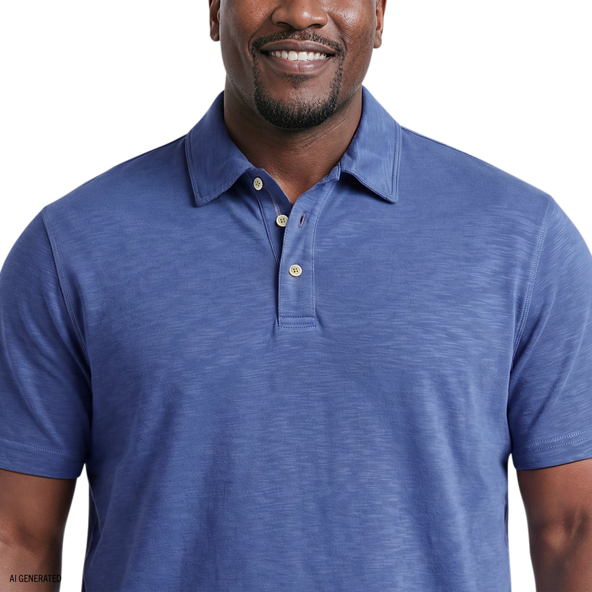 Izod BIG & TALL DOCKSIDE SLUB S/S POLO - TRUE NAVY