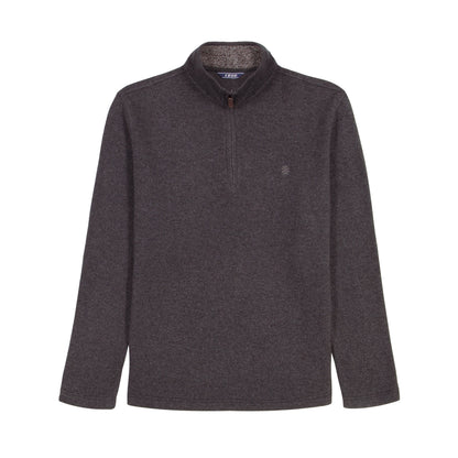 Izod Big & Tall Thermasoft Sweater Fleece Quarter Zip - Black