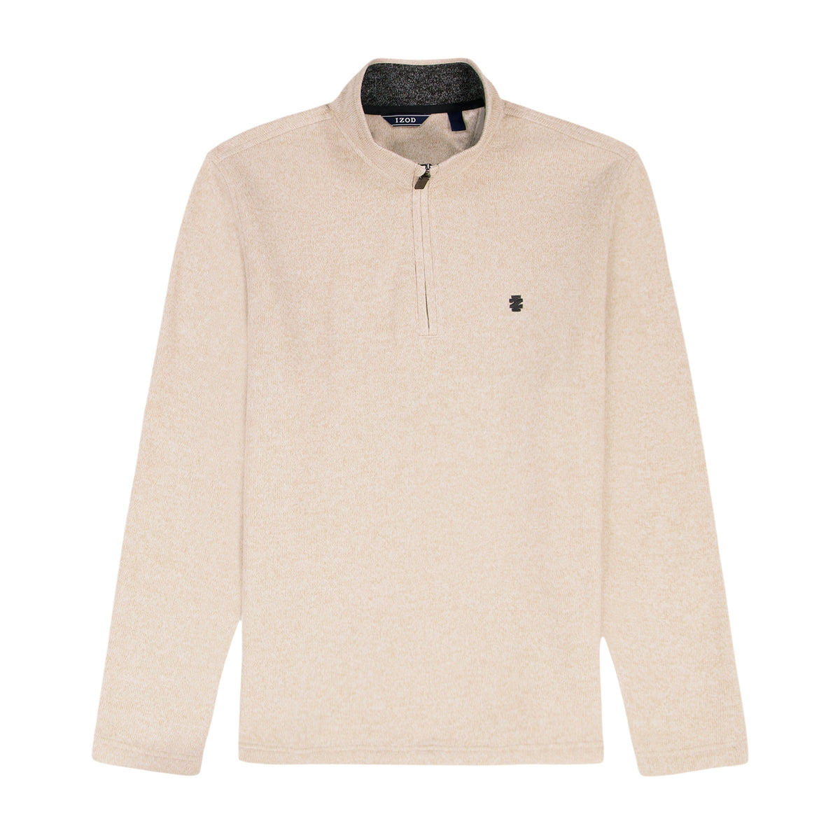Izod Big & Tall Thermasoft Sweater Fleece Quarter Zip - Rock Hthr