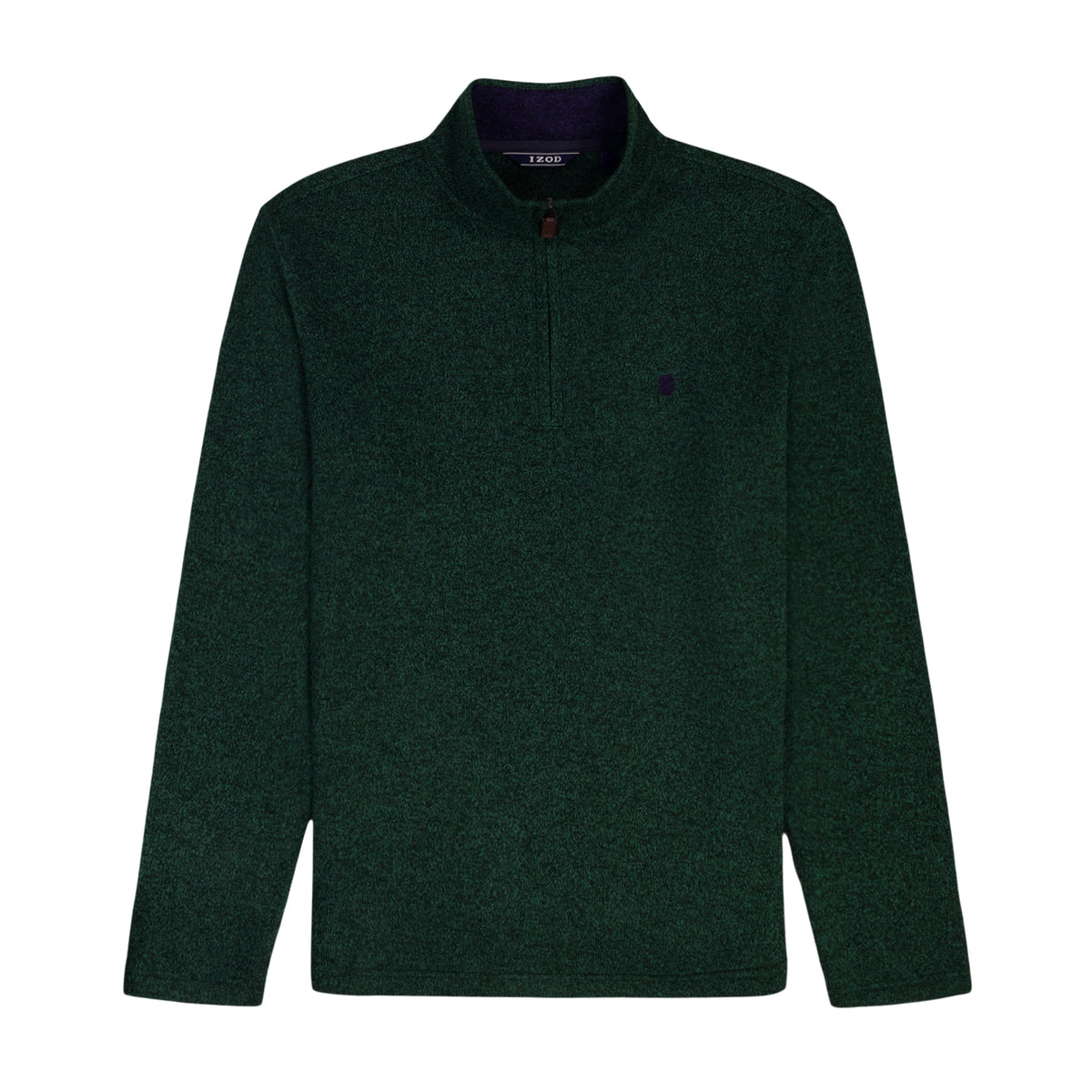 Izod Big & Tall Thermasoft Sweater Fleece Quarter Zip - Rain Forest