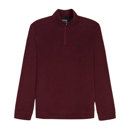 Izod Big & Tall Advantage Performance Quarter Zip Fleece - Velvet Maroon