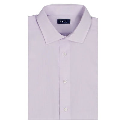 Izod BIG & TALL ROYAL TEXTURE L/S BUTTON-DOWN DRESS SHIRT - PASTEL LILAC