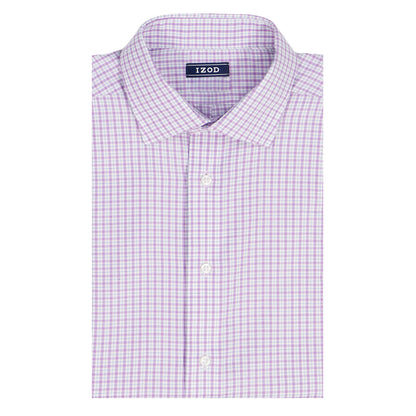 Izod BIG & TALL ROYAL TEXTURE L/S BUTTON-DOWN DRESS SHIRT - ENGLISH LAVENDE
