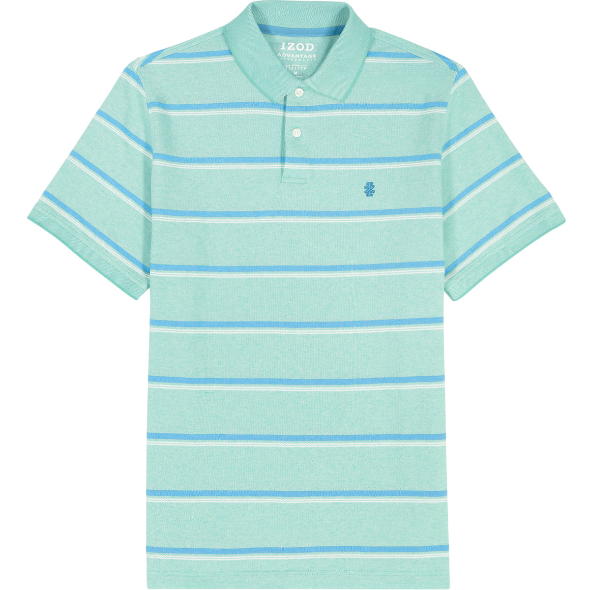Izod BIG & TALL ADVANTAGE PERFORMANCE STRIPED POLO - BILLIARD