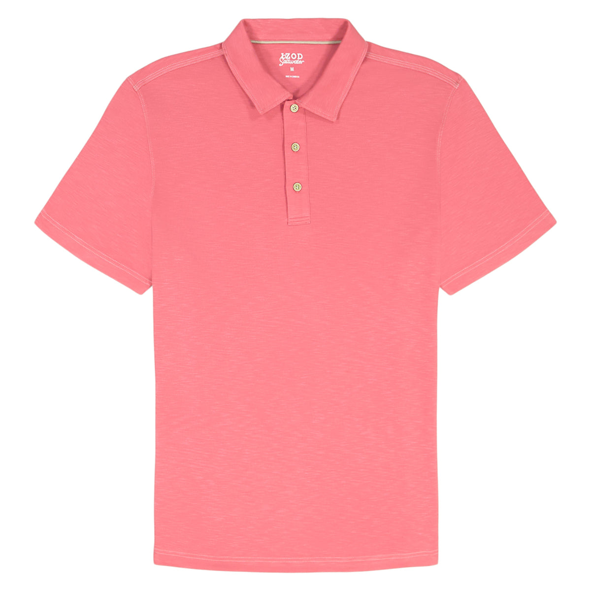 Izod BIG & TALL DOCKSIDE SLUB S/S POLO - HOLLY BERRY