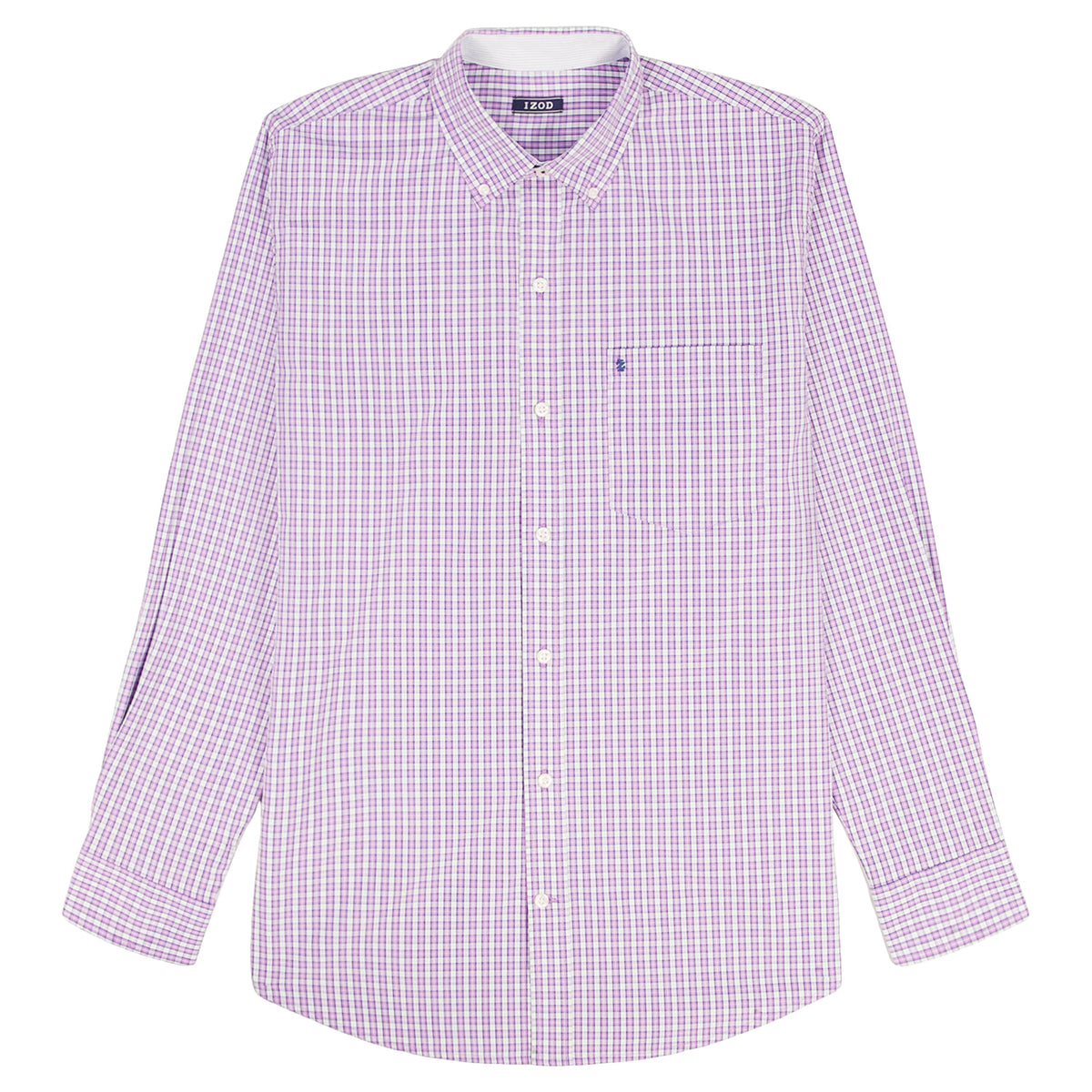 Izod BIG & TALL PERFORMANCE COMFORT L/S BUTTON-DOWN SHIRT - ENGLISH LAVENDE