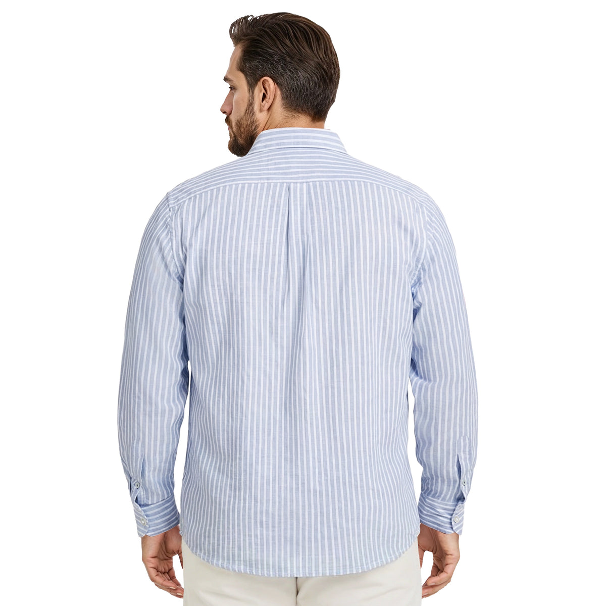 Izod BIG & TALL LUXURY SPORT L/S BUTTON-DOWN SHIRT - REGATTA