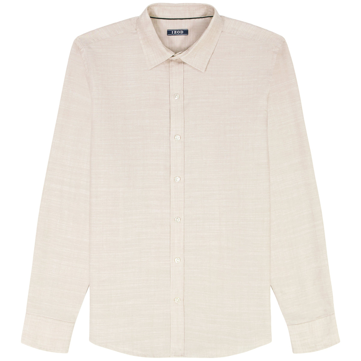 Izod BIG & TALL LUXURY SPORT L/S BUTTON-DOWN SHIRT - CROCKERY