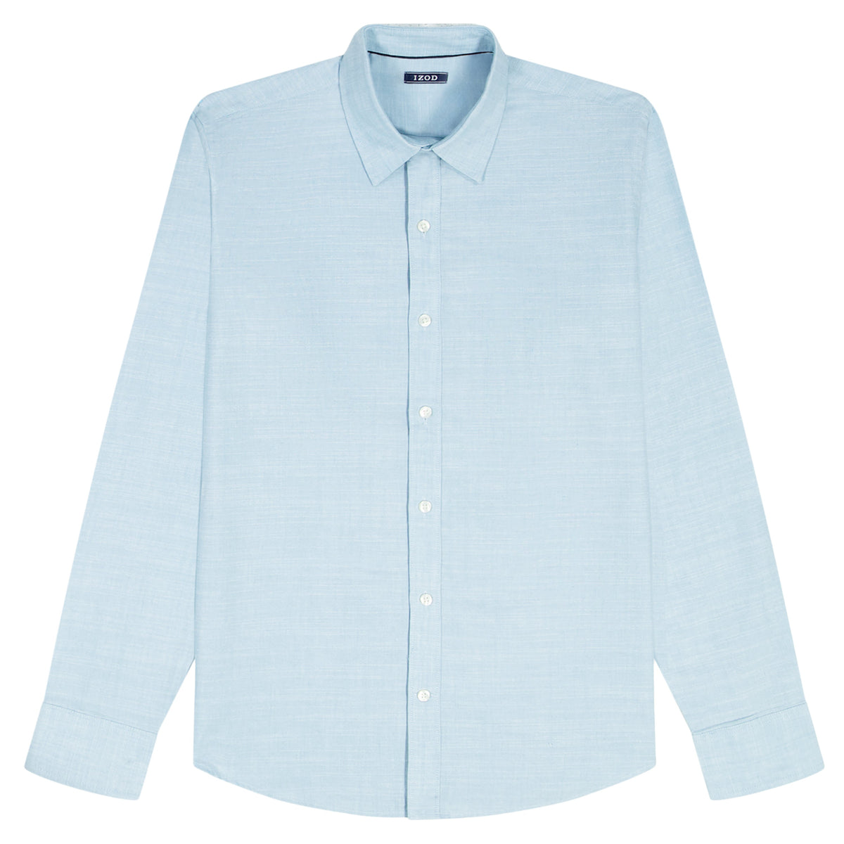 Izod BIG & TALL LUXURY SPORT L/S BUTTON-DOWN SHIRT - MILKY BLUE