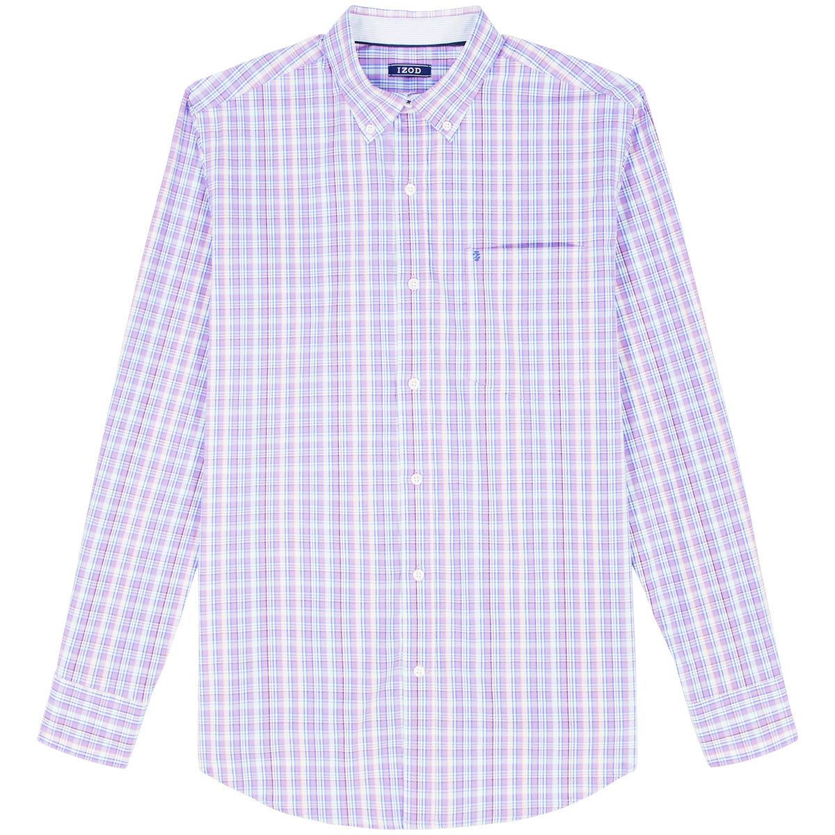 Izod Big & Tall Performance Comfort L/S Shirt - English Lavender