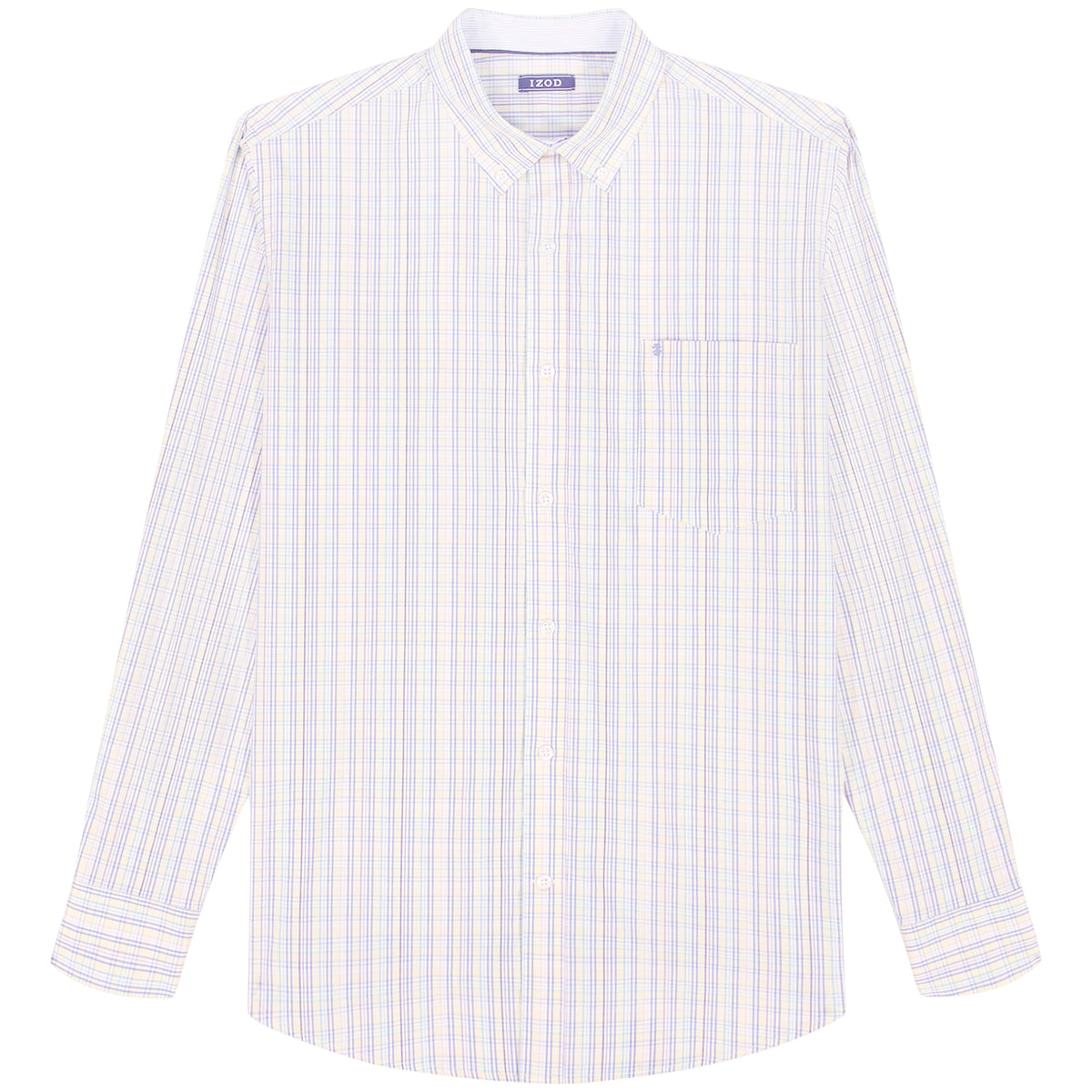 Izod Big & Tall Performance Comfort L/S Shirt - Lemon Meringue