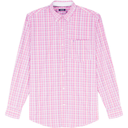 Izod Big & Tall Performance Comfort L/S Shirt - Pink Lemonade