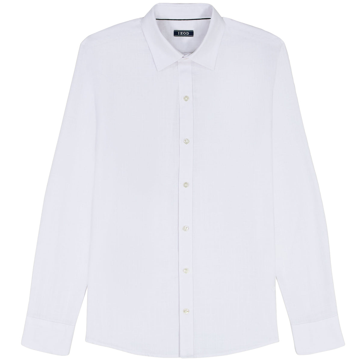 Izod BIG & TALL LUXURY SPORT L/S SHIRT - BRIGHT WHITE